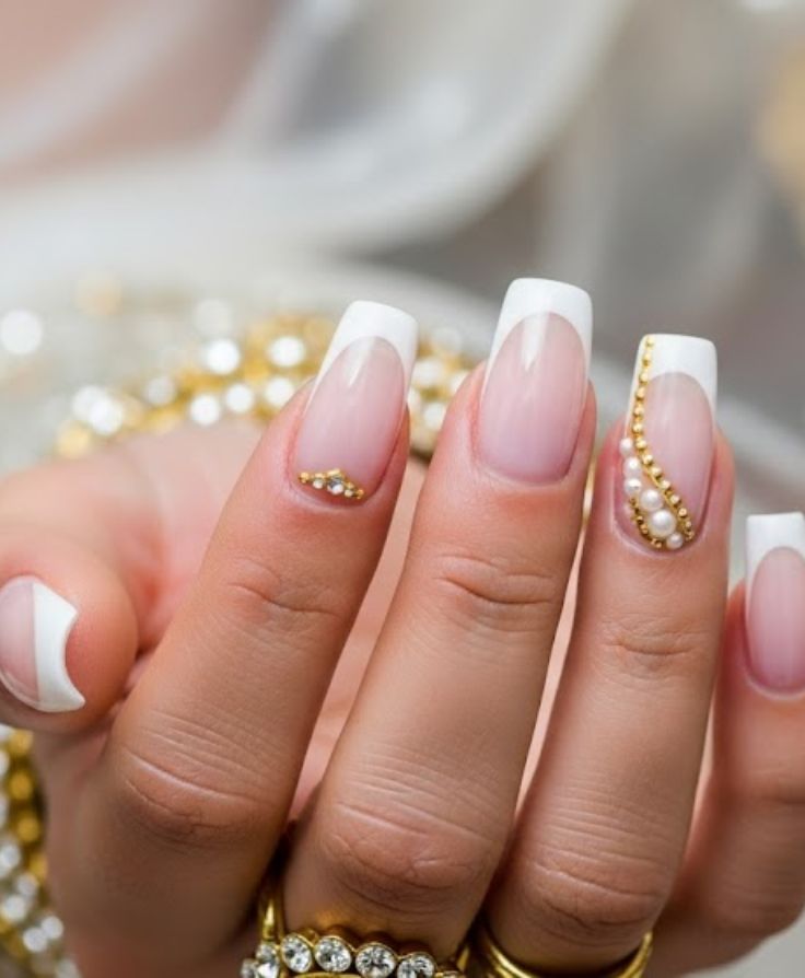Futuristic Bridal 3D Nail Trends 2025