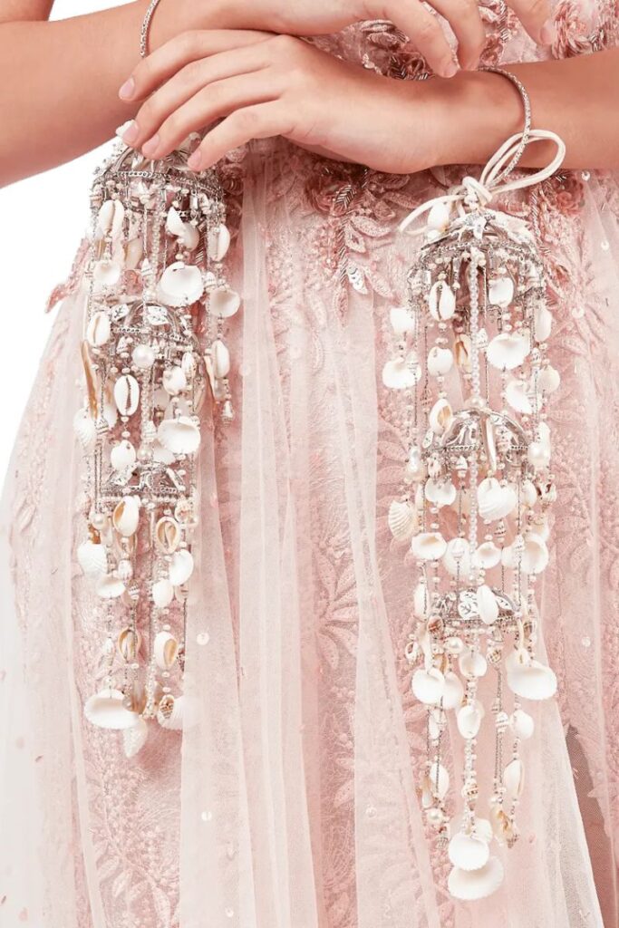 Bohemian Seashell Kalire for Kaleera Ceremony