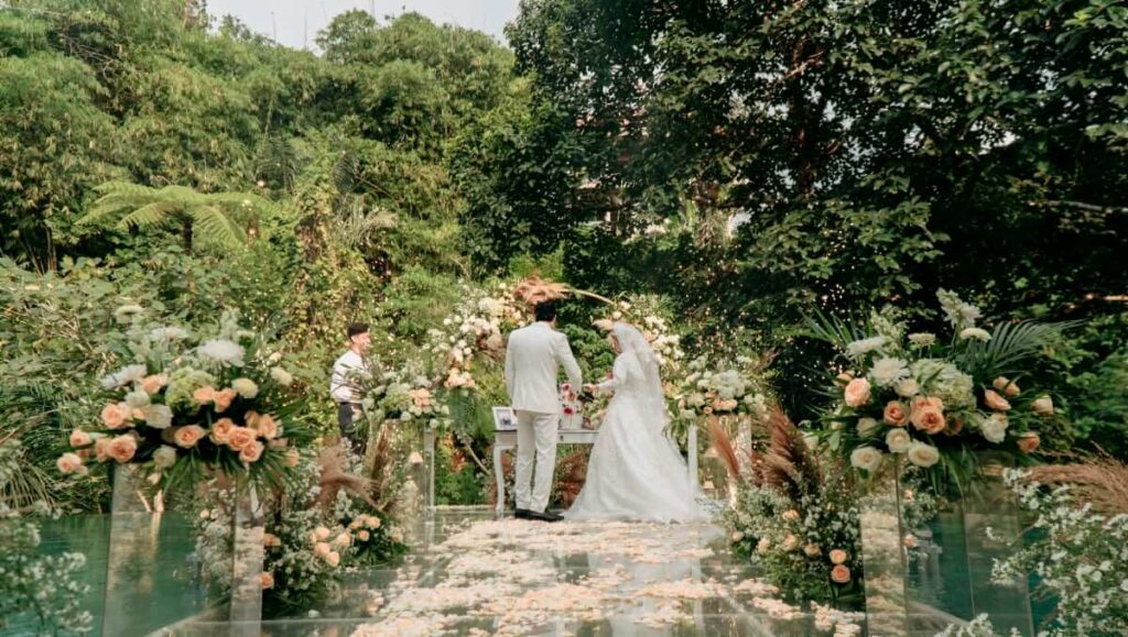 aksari resort ubud bali wedding ceremony